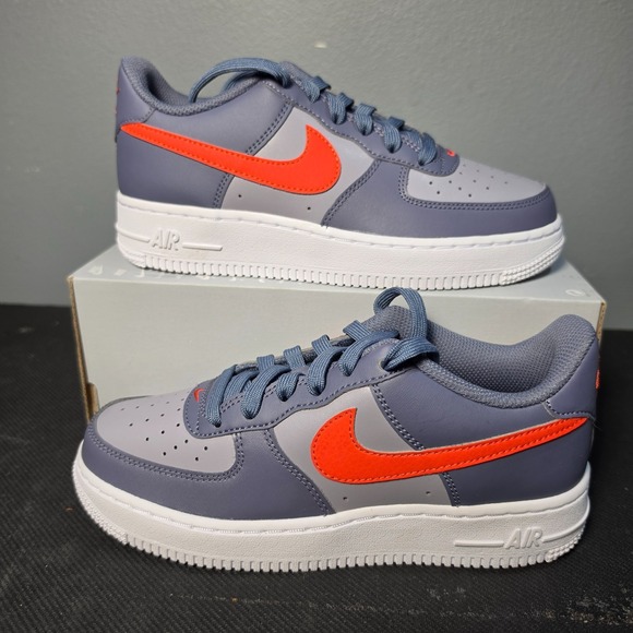 Nike Other - New Women 8.5 Youth 7Y Nike Air Force 1 Low GS CT3839-008 Cement Grey Orange NWB